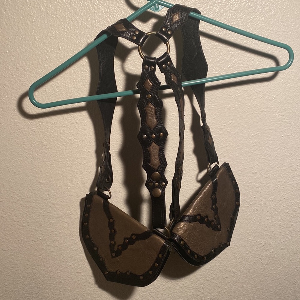 Leather purse holster side pack